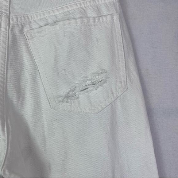 7 For All Mankind Jeans Womens 24 Easy White Straight Ankle floral Embroidery - Picture 11 of 16
